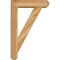 Ekena Millwork Traditional Craftsman Rough Sawn Bracket w/ Offset Brace, Western Red Cedar, 6"W x 22"D x 34"H BKT0604X22X34TRA04RWR - alternate 3